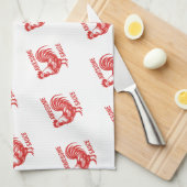 Geweldige saus Haan Grappig Theedoek (Quarter Fold)