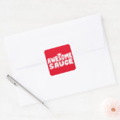 Geweldige saus vierkante sticker (Envelop)
