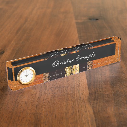 Geweldige saxofoon naambordje (Zijkant)