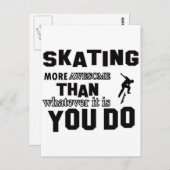 geweldige schaatsen briefkaart (Voorkant / Achterkant)