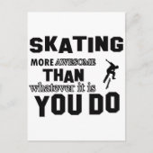 geweldige schaatsen briefkaart (Voorkant)