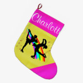 GEWELDIGE SCHAATSEN GEPERSONALISEERDE KERSTKOUS GROTE KERSTSOK (Voorkant (Hangend))