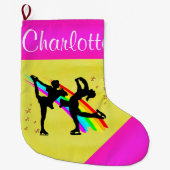 GEWELDIGE SCHAATSEN GEPERSONALISEERDE KERSTKOUS GROTE KERSTSOK (Voorkant)