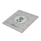 Geweldige schattige grappige zeezeilhond ahoy boxe tegeltje (Zijkant)