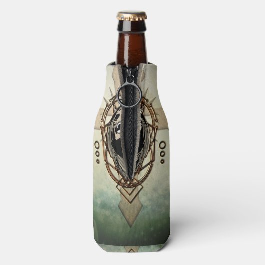 Geweldige schedel flesjeskoeler (Fles Achterkant)