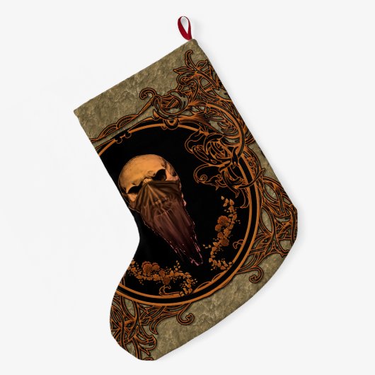 Geweldige schedel grote kerstsok (Achterkant (Hangend))