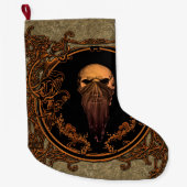 Geweldige schedel grote kerstsok (Voorkant)