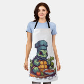 Geweldige schildklier Koken Schattig dier Schort (Gedragen)