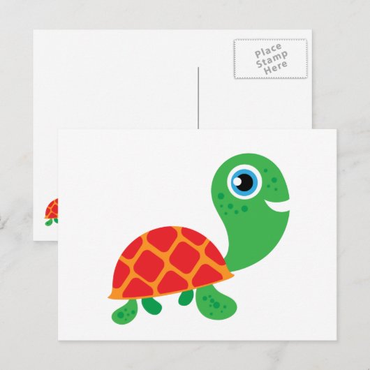 Geweldige schildpad briefkaart (Voorkant / Achterkant)