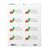 Geweldige Schildpad Etiket (Full Sheet)