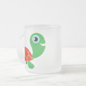 Geweldige Schildpad Matglas Koffiemok (Voorkant links)