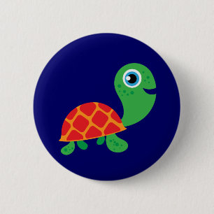 Geweldige Schildpad Ronde Button 5,7 Cm