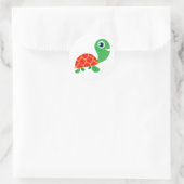 Geweldige Schildpad Ronde Sticker (Tas)