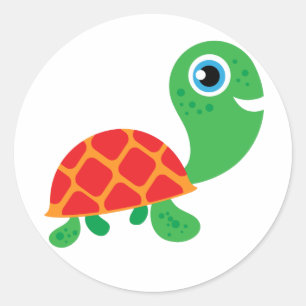 Geweldige Schildpad Ronde Sticker