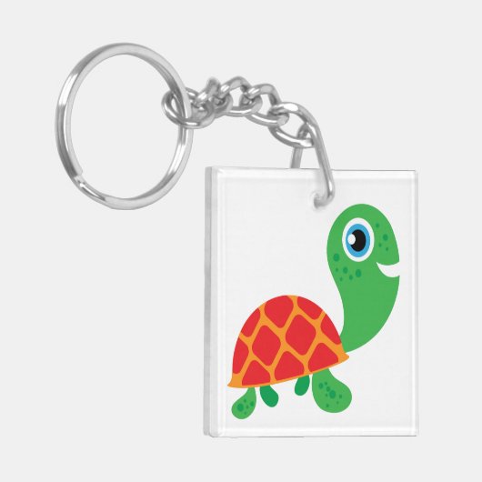 Geweldige Schildpad Sleutelhanger (Voorkant Links)