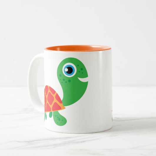 Geweldige Schildpad Tweekleurige Koffiemok (Voorkant links)