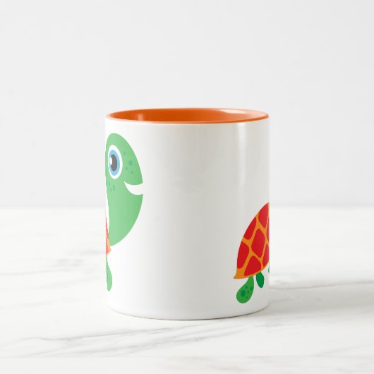 Geweldige Schildpad Tweekleurige Koffiemok (Center)