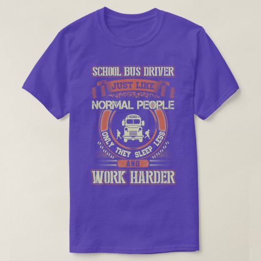Geweldige school bus driver t-shirt (Design voorkant)