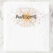 Geweldige schoolsticker ovale sticker (Tas)