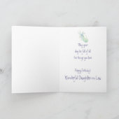 Geweldige schoondochter van de Birthday Dragonfly Kaart (Binnen)