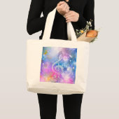 Geweldige schurende effecten verdrievoudigen gekle grote tote bag (Voorkant (product))