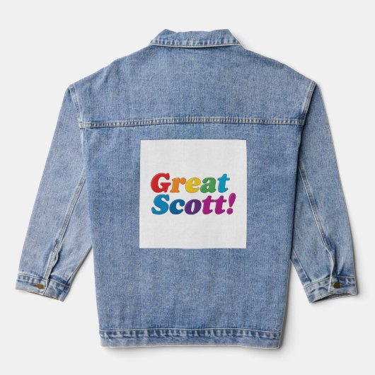 Geweldige Scott. Denim Jacket (Achterkant)