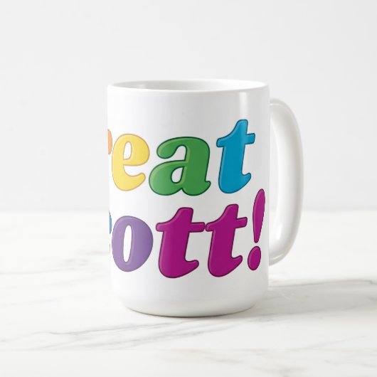 Geweldige Scott. Koffiemok (Voorkant rechts)