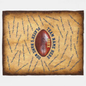Geweldige Senior Football Player-cadeaus, elke loc Fleece Deken (Voorkant (Horizontaal))