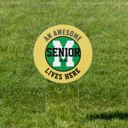 Geweldige SENIOR High School Colour Tuinbord