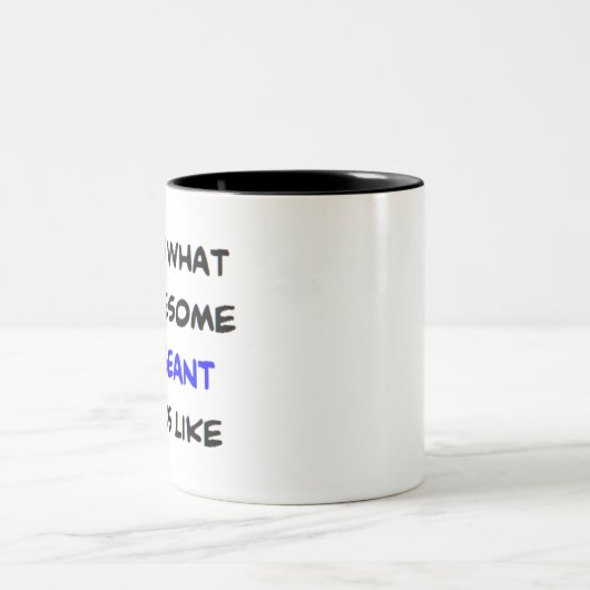 geweldige sergeant4 tweekleurige koffiemok (Center)