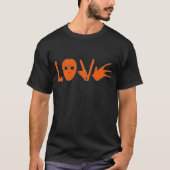 Geweldige seriemoordenaar houdt van Halloween-vaka T-shirt (Voorkant)