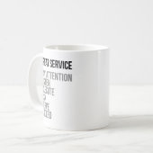 Geweldige service koffiemok (Voorkant links)