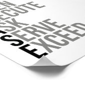 Geweldige service poster (Hoek)