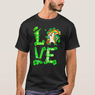 Geweldige Shiba Inu Saint Patrick's Day Dog Dad ma T-shirt