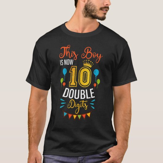 Geweldige Shirt van de Dag Deze jongen is nu 10 tw (Voorkant)