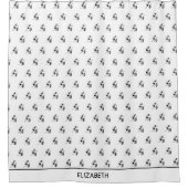 Geweldige silhouet, Inspirerend dansers Douchegordijn (Voorkant)