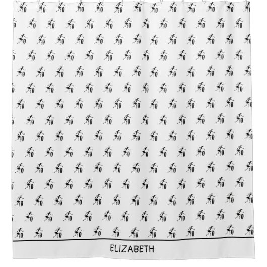 Geweldige silhouet, Inspirerend dansers Douchegordijn (Voorkant)