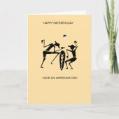 Geweldige Silhouette Dansers Vaderdag Kaart (Voorkant)