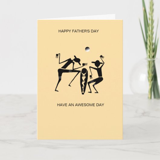 Geweldige Silhouette Dansers Vaderdag  Kaart (Voorkant)