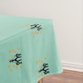 Geweldige Silhouette drumspeler Pattern Tablecloth Tafelkleed (Voorbeeld)