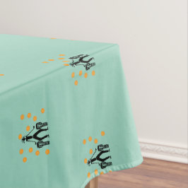 Geweldige Silhouette drumspeler Pattern Tablecloth Tafelkleed