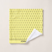 Geweldige Silhouette Voetballer Bad Handdoek (Wasdoekje)