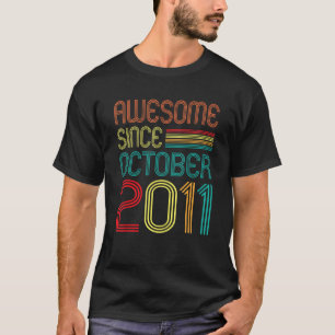 Geweldige sinds 11 oktober 2011 Retro T-shirt