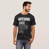 Geweldige sinds 17 maart 2006 t-shirt (Voorkant volledig)