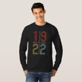 Geweldige sinds 1922 101e verjaardag 101 jaar oud  t-shirt (Voorkant volledig)