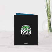 Geweldige sinds 1924 schrikkeljaardag feb 29 Verja Kaart (Achterkant)