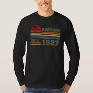 Geweldige sinds 1927 95e verjaardag 95 jaar oud t-shirt