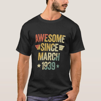 Geweldige sinds 1939 maart t-shirt