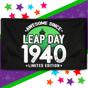 Geweldige sinds 1940 schrikkeljaardag feb 29 Verja Spandoek