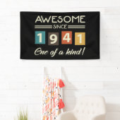Geweldige sinds 1941 80e verjaardag Retro Spandoek (Insitu)
